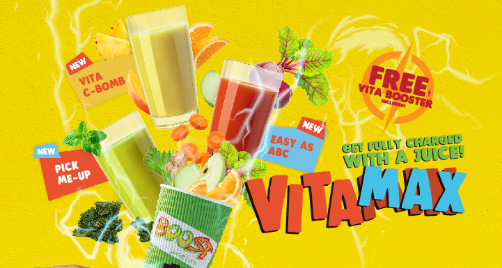 Get Fully charged with our VitaMAX Juices!